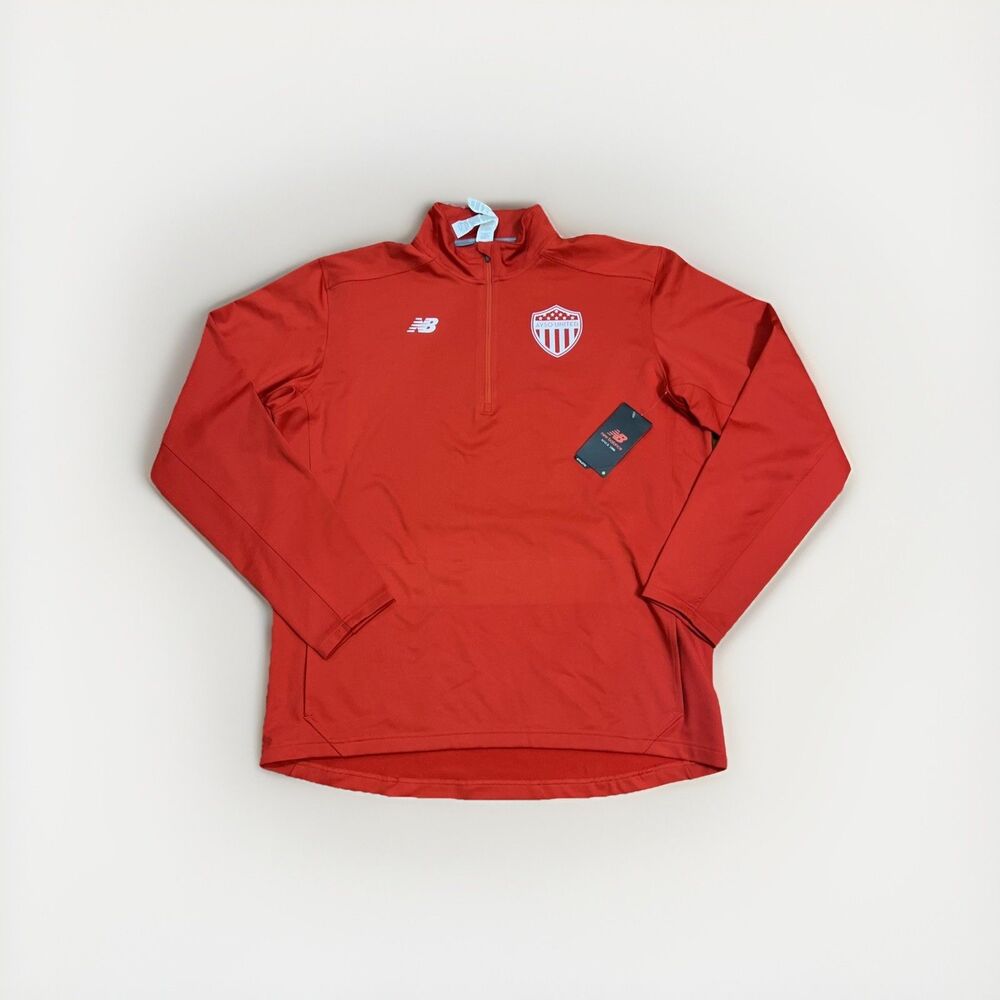 New Balance Ayso United Men’s 1/4 Zip Warm Up Sweater / Jacket Size XL Futbol‎